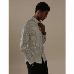 Autograph Cotton Rich Geometric Print Shirt Men Multi/neutral 8 Autograph Cotton Rich Geometric Print Shirt Men Multi/neutral -autograph Shop unnamed file 909