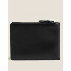 Autograph Leather Zip Bi-Fold Cardsafe™ Wallet Men Black