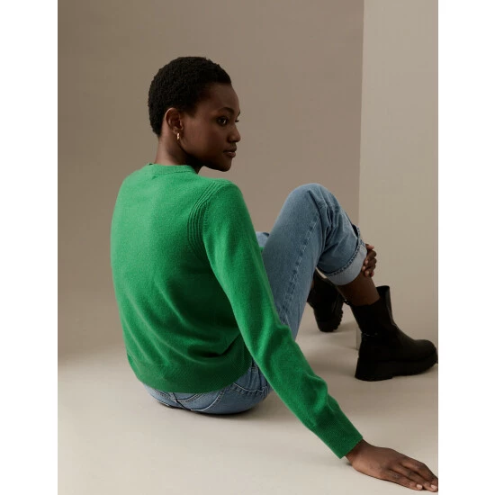 Autograph Pure Cashmere Crew Neck Jumper Women Scarlet 7 Autograph Pure Cashmere Crew Neck Jumper Women Scarlet - Image 7