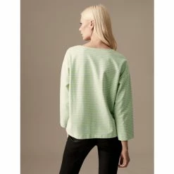 Autograph Cotton Rich Striped Round Neck Top Women Lilac Mix -autograph Shop unnamed file 938