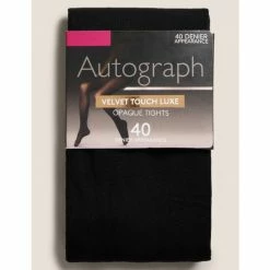 Autograph 40 Denier Velvet Touch Luxe Tights Lingerie Black