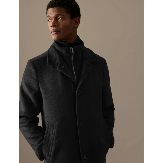 Autograph Double Collar Jacket Men Black 2 Autograph Double Collar Jacket Men Black - Image 2