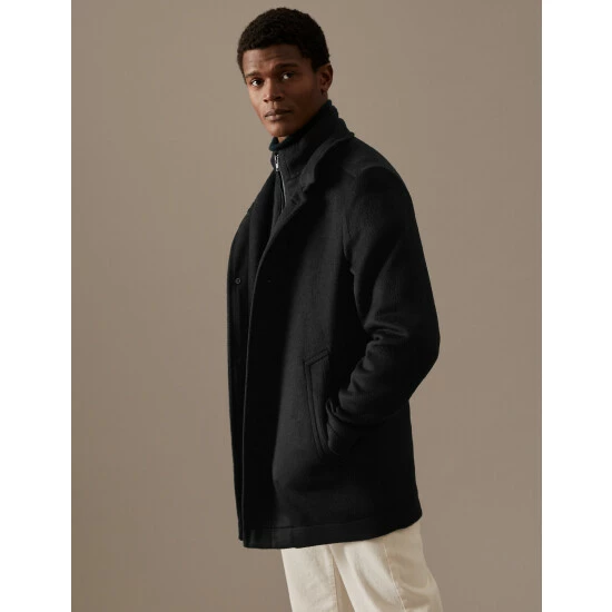 Autograph Double Collar Jacket Men Black 4 Autograph Double Collar Jacket Men Black - Image 4