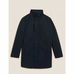 Autograph Funnel Neck Mac With Stormwear™ Men Navy