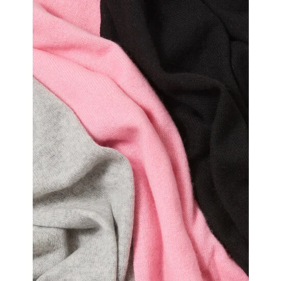 Autograph Pure Cashmere Knitted Scarf Women Grey 6 Autograph Pure Cashmere Knitted Scarf Women Grey - Image 6