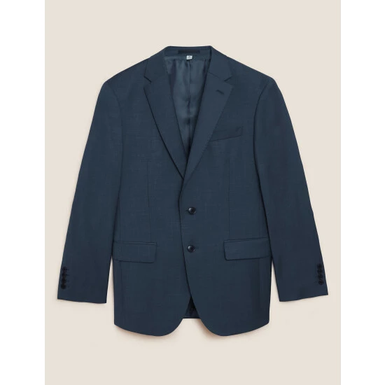 Autograph Tailored Fit Pure Wool Twill Jacket Men Black 1 Autograph Tailored Fit Pure Wool Twill Jacket Men Black